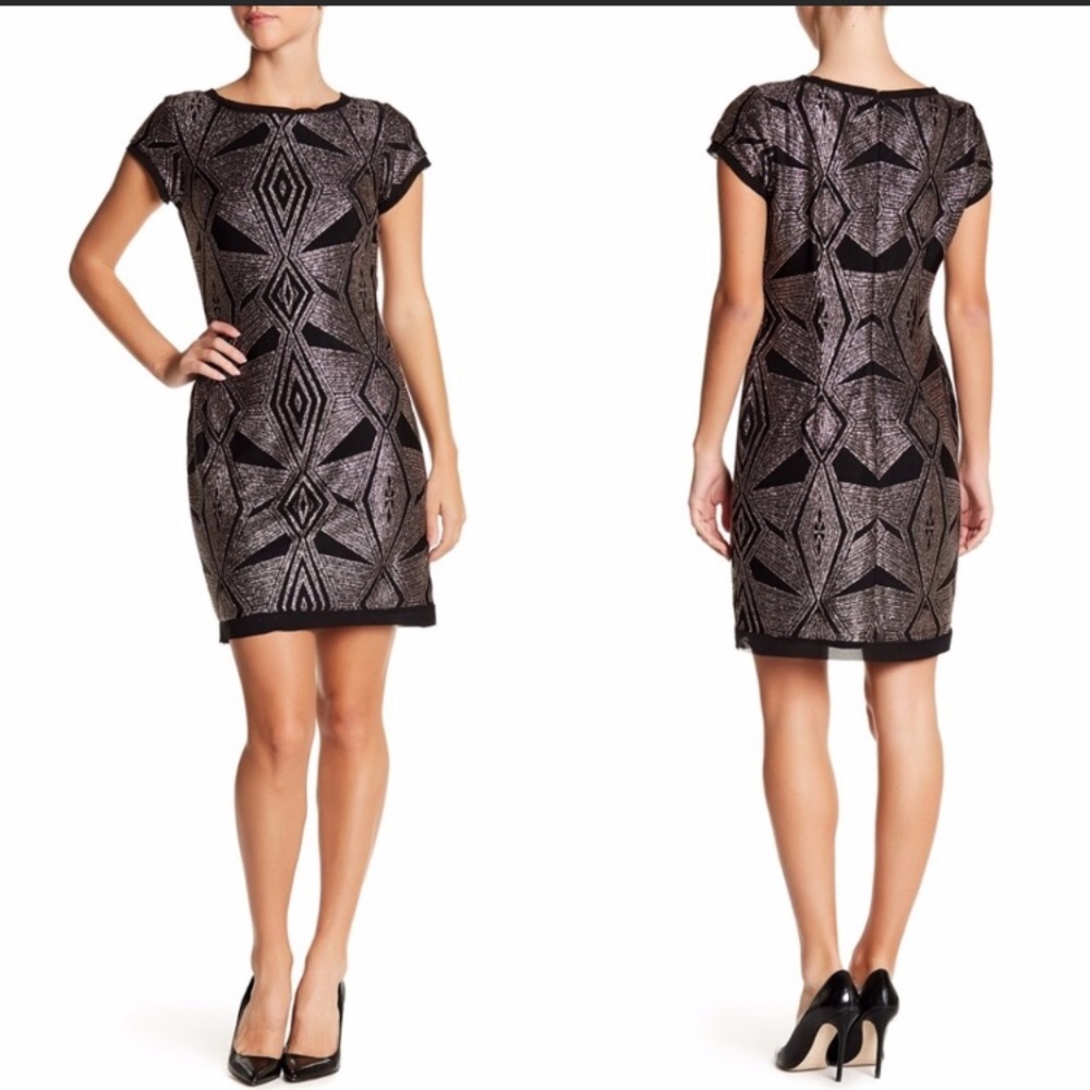Vince Camuto metallic dress